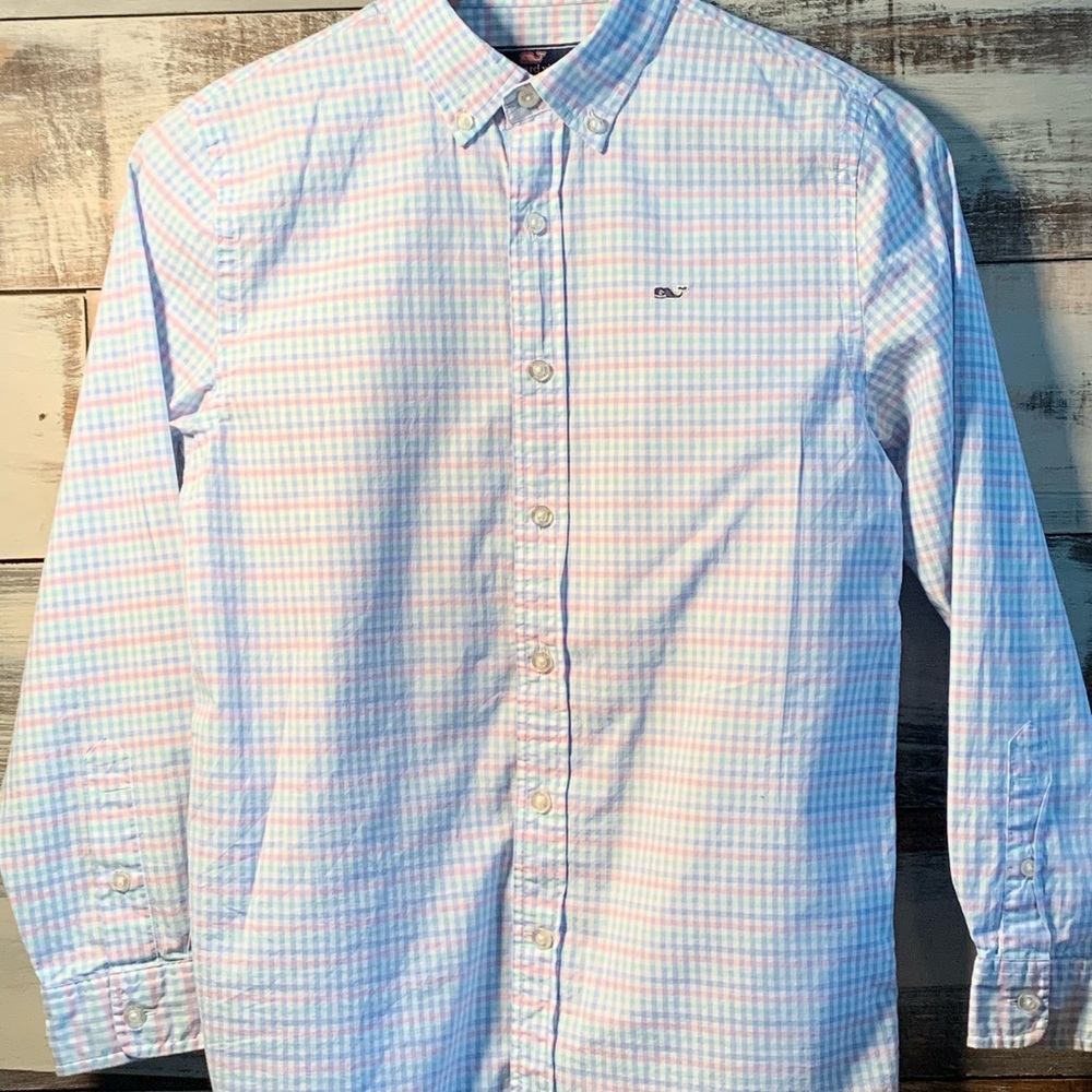 Vineyard Vines Boys Button Down 100% Cotton Shirt